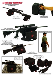 BLK-#0007-X7 Shooting Rest Complete  SYSTEM (7 Bag Set) (Unfilled)